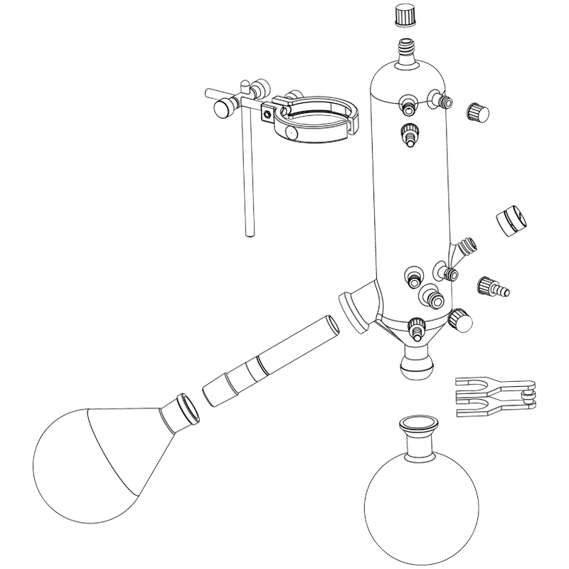 Glassware set G3 Heidolph EMEA research made easy